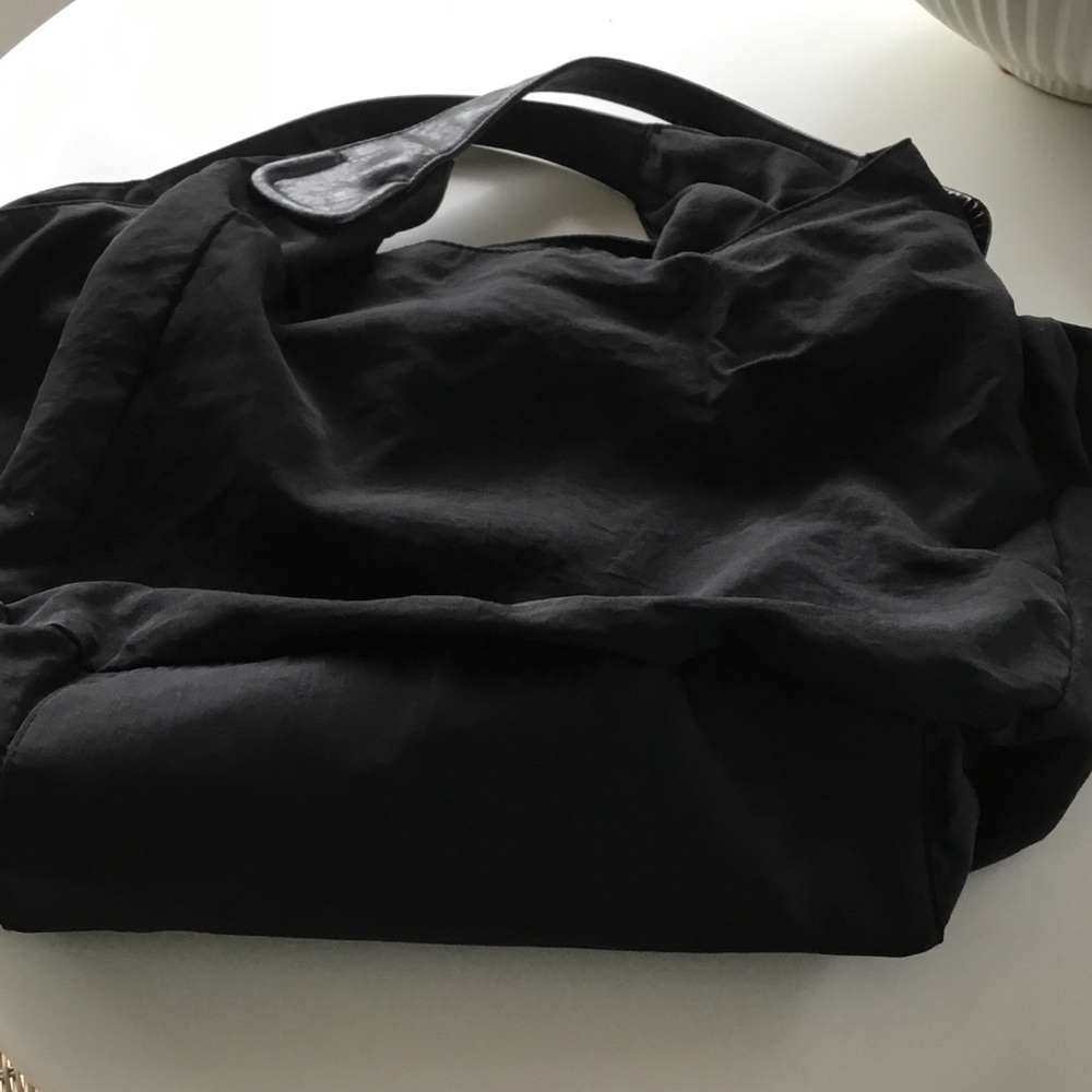 HOBO Sleek Black Leather Tote